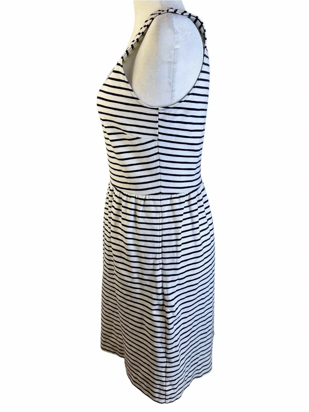 J. Crew Navy & White Striped Sleeveless Sundress Size 10